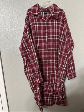 HYFVE Burgundy Plaid Button-Down Shirt